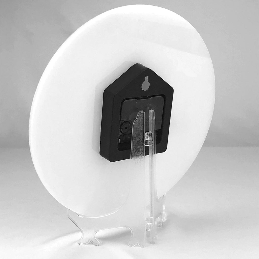 Artistic Light - Shadow Round Wall Clock - Modern Decorative Clock for Living Room & Bedroom (Diameter 9.84in/25cm, Thickness 0.2in/0.5cm)